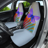 Blue Butterfly Macro Car Seat Covers 210501 - YourCarButBetter