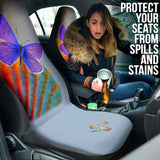 Blue Butterfly Macro Car Seat Covers 210501 - YourCarButBetter