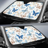 Blue Butterfly Pattern Car Auto Sun Shades 172609 - YourCarButBetter