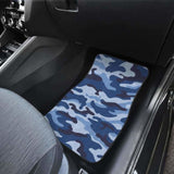 Blue Camo Camouflage Pattern Front And Back Car Mats 112608 - YourCarButBetter