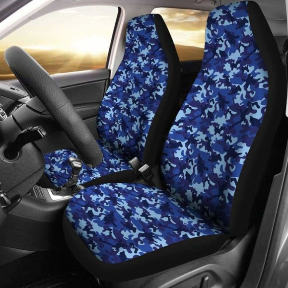 Blue Camouflage Car Seat Covers Camo 112608 - YourCarButBetter