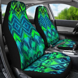 Blue Car Seat Covers Abstract Aztec Design 174510 - YourCarButBetter