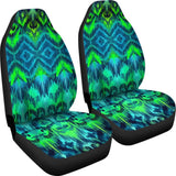 Blue Car Seat Covers Abstract Aztec Design 174510 - YourCarButBetter