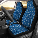 Blue Car Seat Covers With Flowers 153908 - YourCarButBetter