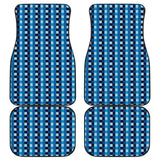 Blue Checked Buffalo Plaid Amazing Car Floor Mats 211606 - YourCarButBetter