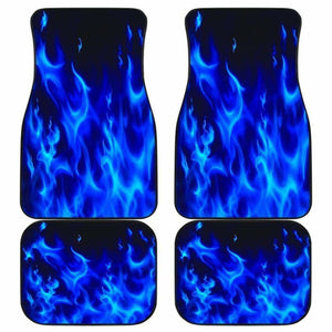 Blue Flames Floor Mats Full Set Of 4 181703 - YourCarButBetter