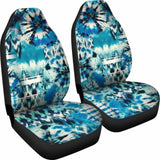 Blue Green Tie Dye Pattern Car Seat Covers 105905 - YourCarButBetter