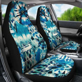 Blue Green Tie Dye Pattern Car Seat Covers 154230 - YourCarButBetter