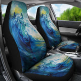 Blue Horse Art Native Car Seat Covers 093223 - YourCarButBetter