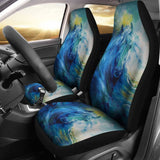 Blue Horse Art Native Car Seat Covers 093223 - YourCarButBetter