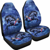 Blue Horse Car Seat Cover 170804 - YourCarButBetter