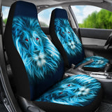 Blue Laser Lion Car Seat Covers 211102 - YourCarButBetter