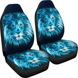 Blue Laser Lion Car Seat Covers 211102 - YourCarButBetter