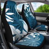 Blue Leaves Car Seat Covers 153908 - YourCarButBetter