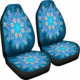 Blue Mandala Flower Car Seat Cover 105905 - YourCarButBetter