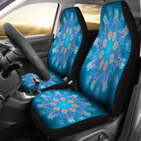 Blue Mandala Flower Car Seat Cover 105905 - YourCarButBetter