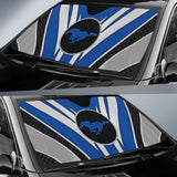 Blue Mustang Car Auto Sun Shades Custom 1 210801 - YourCarButBetter