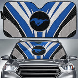 Blue Mustang Car Auto Sun Shades Custom 1 210801 - YourCarButBetter