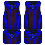 Blue Mustang Car Floor Mats 211901 - YourCarButBetter