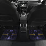 Blue Panther With Yellow Eyes Car Floor Mats 212601 - YourCarButBetter