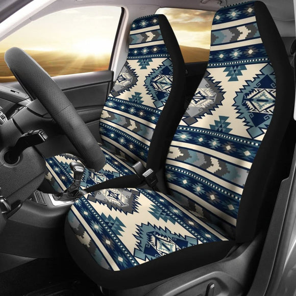 Blue Pattern Native Car Seat Cover 093223 - YourCarButBetter