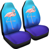 Blue Pink Flamingo Car Seat Covers 210704 - YourCarButBetter