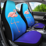 Blue Pink Flamingo Car Seat Covers 210704 - YourCarButBetter