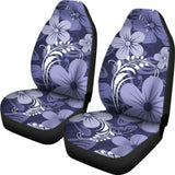 Blue & Purple Aloha Flowers Car Seat Covers 153908 - YourCarButBetter