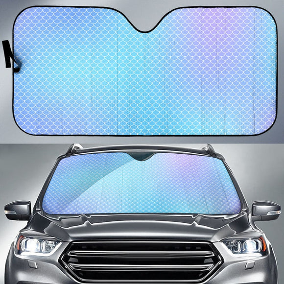 Blue Purple Mermaid Scales Car Auto Sun Shades 212001 - YourCarButBetter