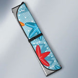 Blue Red Orange Starfish Pattern Car Auto Sun Shades 460402 - YourCarButBetter