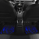 Blue Rose Floral Car Floor Mats 212701 - YourCarButBetter
