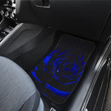 Blue Rose Floral Car Floor Mats 212701 - YourCarButBetter