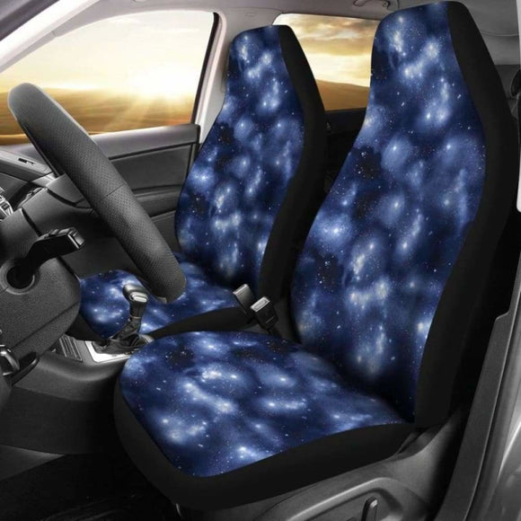 Blue Starry Sky Nebula Galaxy Stars Galactic Car Seat Covers 194013 - YourCarButBetter