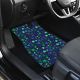 Blue Stars Front And Back Car Mats 101819 - YourCarButBetter