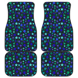 Blue Stars Front And Back Car Mats 101819 - YourCarButBetter