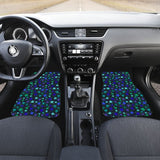 Blue Stars Front And Back Car Mats 101819 - YourCarButBetter