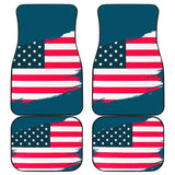 Blue Stars Stripes American Flag Car Floor Mats 211206 - YourCarButBetter