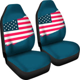 Blue Stars Stripes American Flag Car Seat Covers 211206 - YourCarButBetter