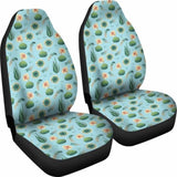 Blue Succulent Cactus Pattern Car Seat Covers 102802 - YourCarButBetter