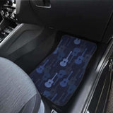 Blue Theme Guitar Pattern Front And Back Car Mats 221205 - YourCarButBetter