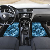 Blue Tie Dye Car Floor Mats 174510 - YourCarButBetter