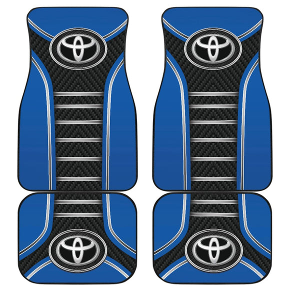 Blue Toyota Amazing Style Car Floor Mats Custom 2 210701 - YourCarButBetter