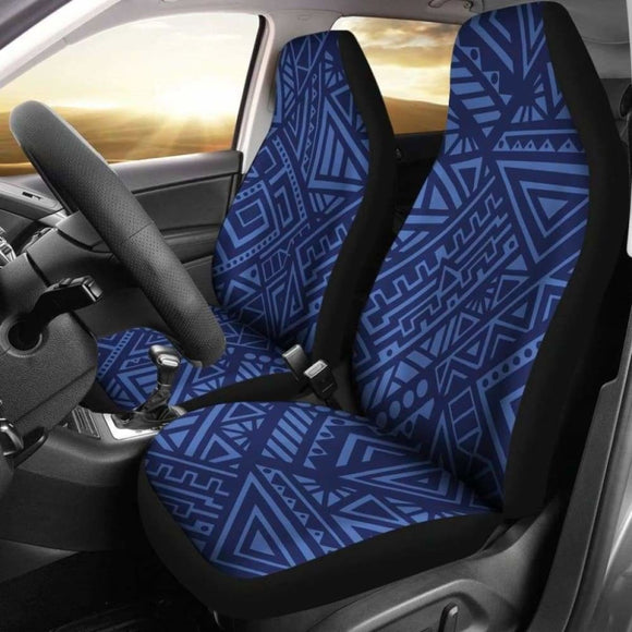 Blue Tribal Polynesian Car Seat Covers 105905 - YourCarButBetter