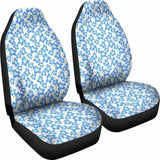 Blue Tropical Flowers Seat Covers 105905 - YourCarButBetter
