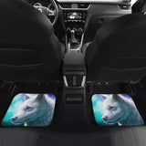 Blue White Wolf Car Floor Mats for Lovers 212602 - YourCarButBetter