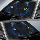 Blue Wolf Eyes Car Sun Shades 172609 - YourCarButBetter