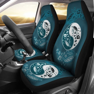 Blue Yin Yang Sea Turtles Car Seat Covers 101819 - YourCarButBetter