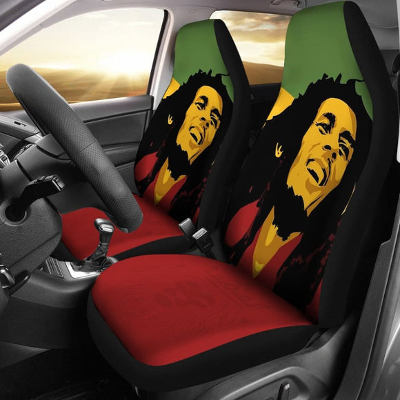 Bob Marley One Love Car Seat Covers 210703 - YourCarButBetter