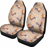 Bohemian Rooster Car Seat Covers 105905 - YourCarButBetter