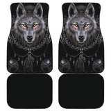 Bohemian Wolf Print Car Floor Mats 212002 - YourCarButBetter